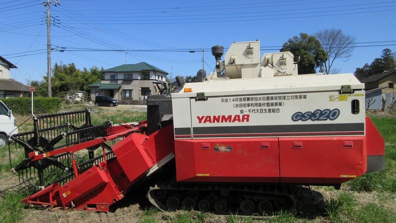 農業機械による作業